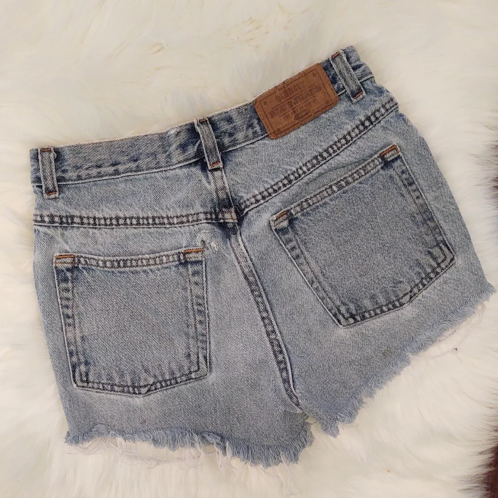 vintage old navy number 7 jean cut off shorts